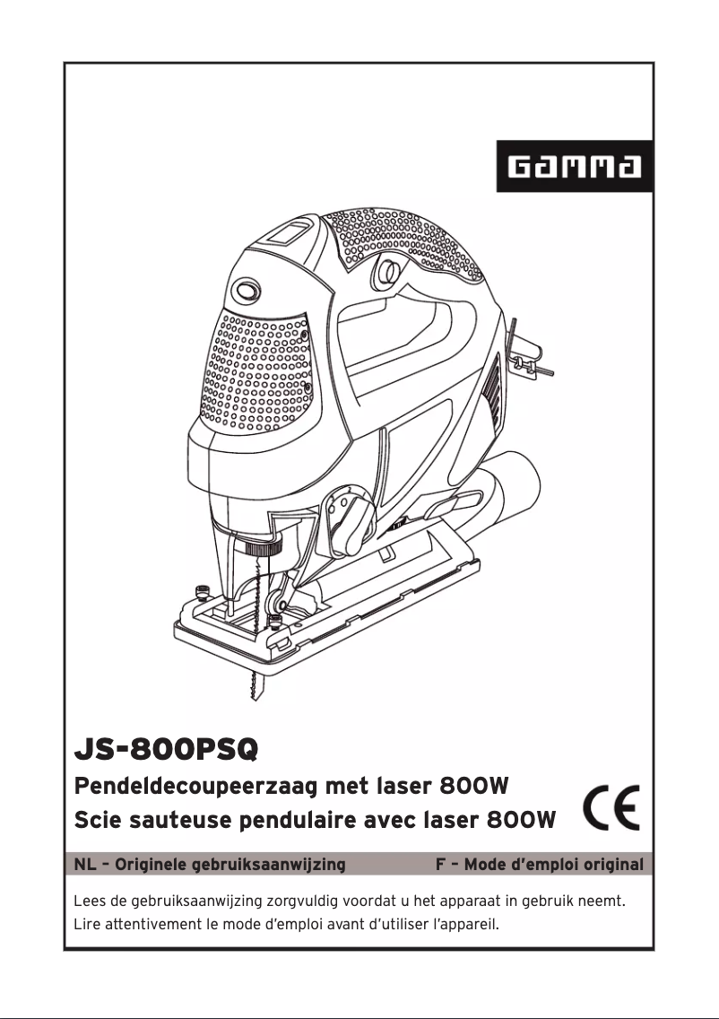 Image de la première page du manuel de l'appareil JS-800PSQ