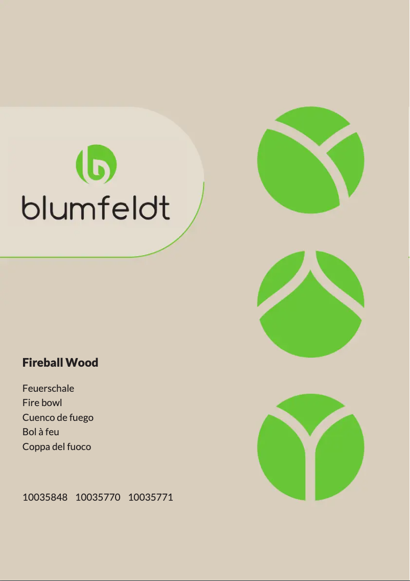 Page 1 de la notice Manuel utilisateur Blumfeldt Fireball Rust