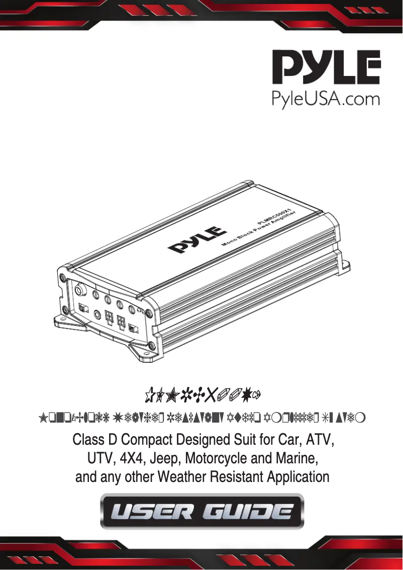 Page 1 de la notice Manuel utilisateur Pyle PLMRC500X1