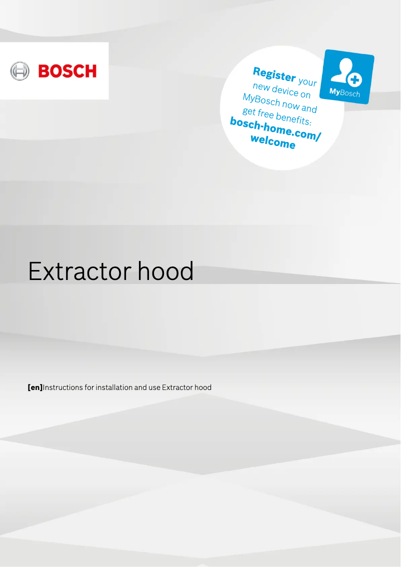 Page 1 de la notice Mode d'emploi Bosch Serie 4 DIG97IM50B