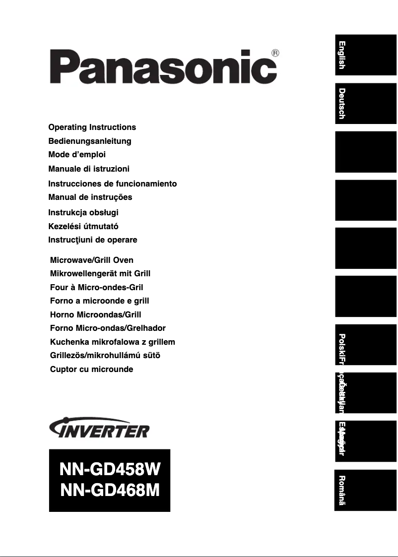 Image de la première page du manuel de l'appareil NN-GD458