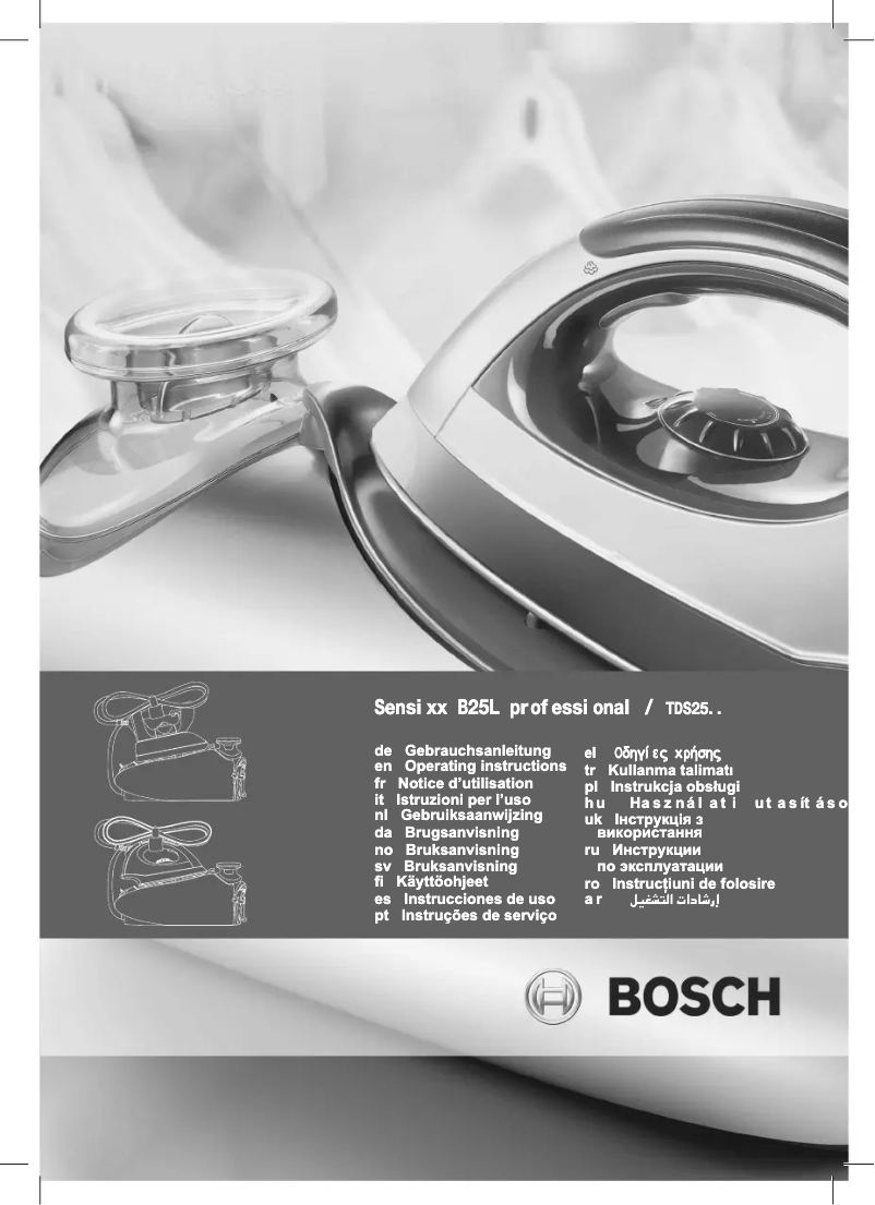 Page 1 de la notice Manuel utilisateur Bosch Sensixx B25L professional TDS25PRO2