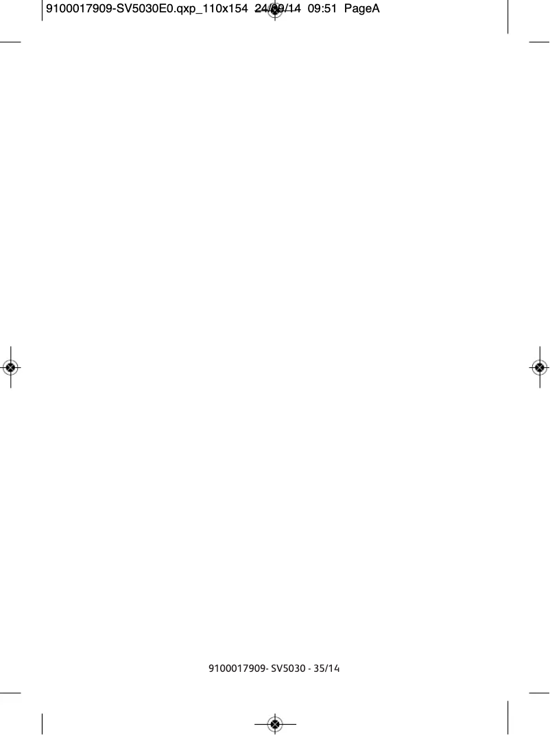 Página 1 del manual Manual de usuario Tefal Purely & Simply SV5030