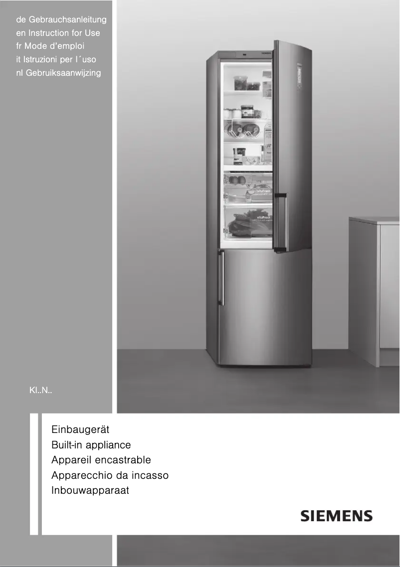 Image de la première page du manuel de l'appareil KI85NAF30