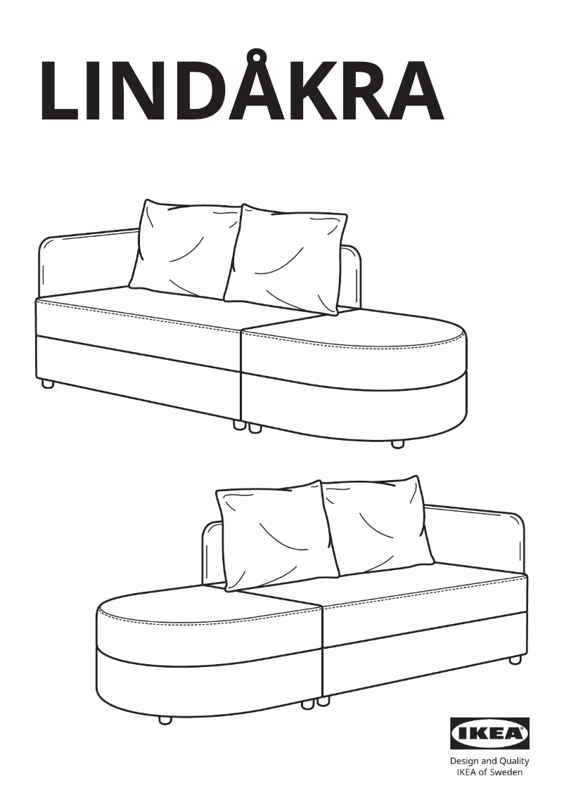 Page 1 de la notice Manuel utilisateur Ikea LINDÅKRA 305.826.19