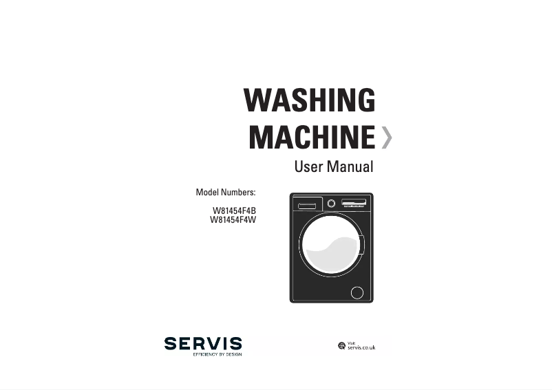 Page n°1 - Manuel utilisateur Servis W81454F4B