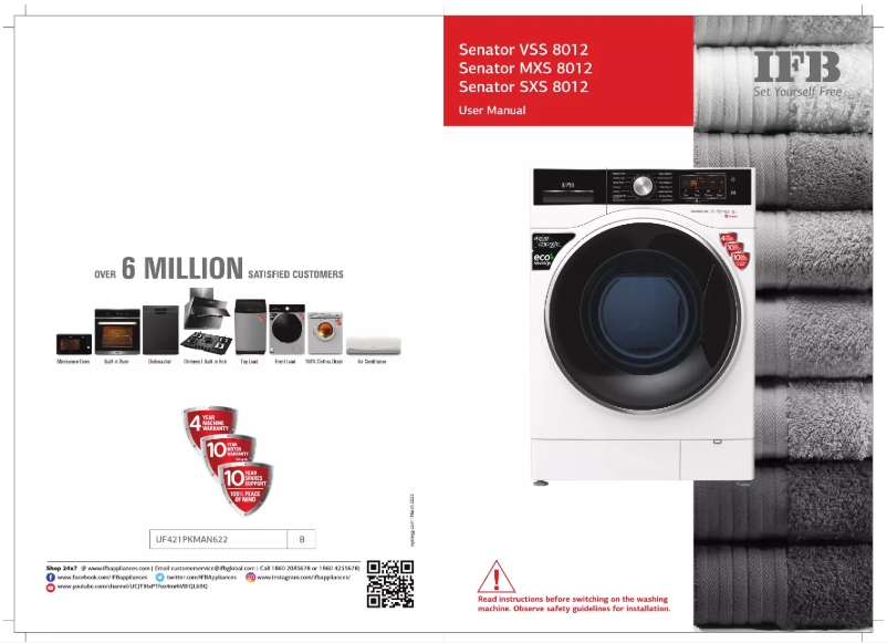 Page n°1 - Manuel utilisateur IFB Senator VSS 8012