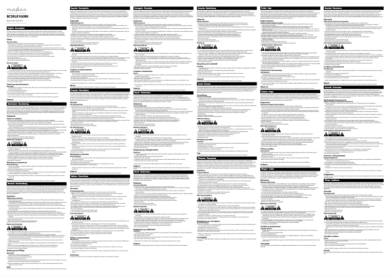Image de la première page du manuel de l'appareil BCSRLR100BK