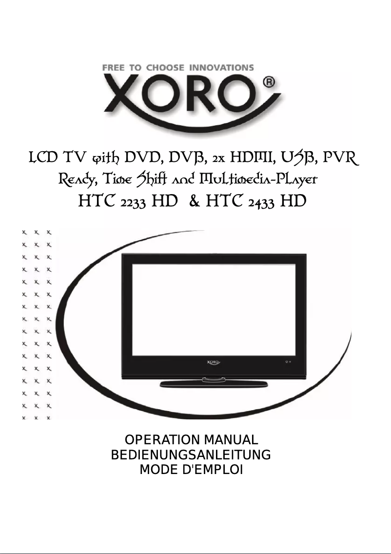 Página 1 del manual Manual de usuario Xoro HTC 2233HD