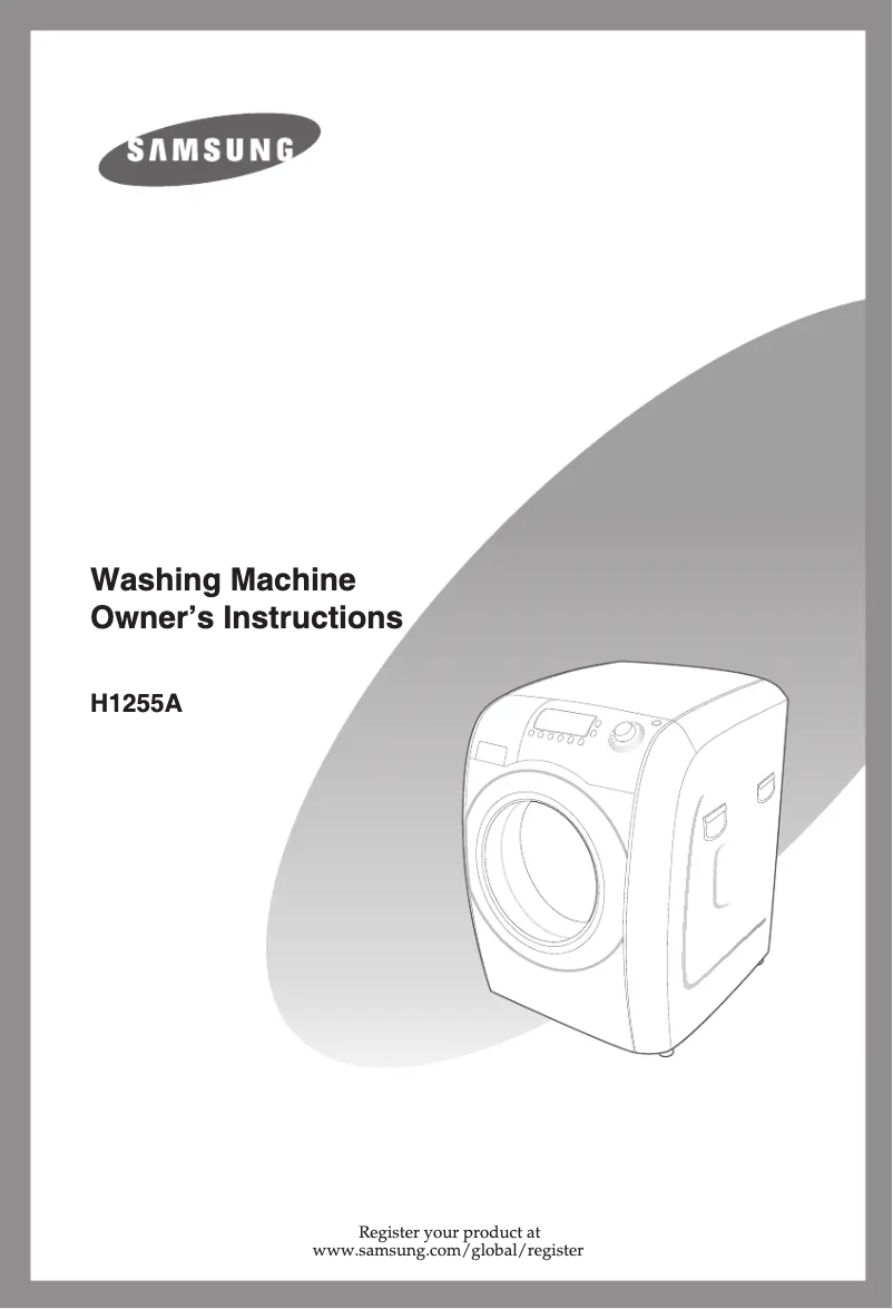 Page 1 de la notice Manuel utilisateur Samsung H1255A