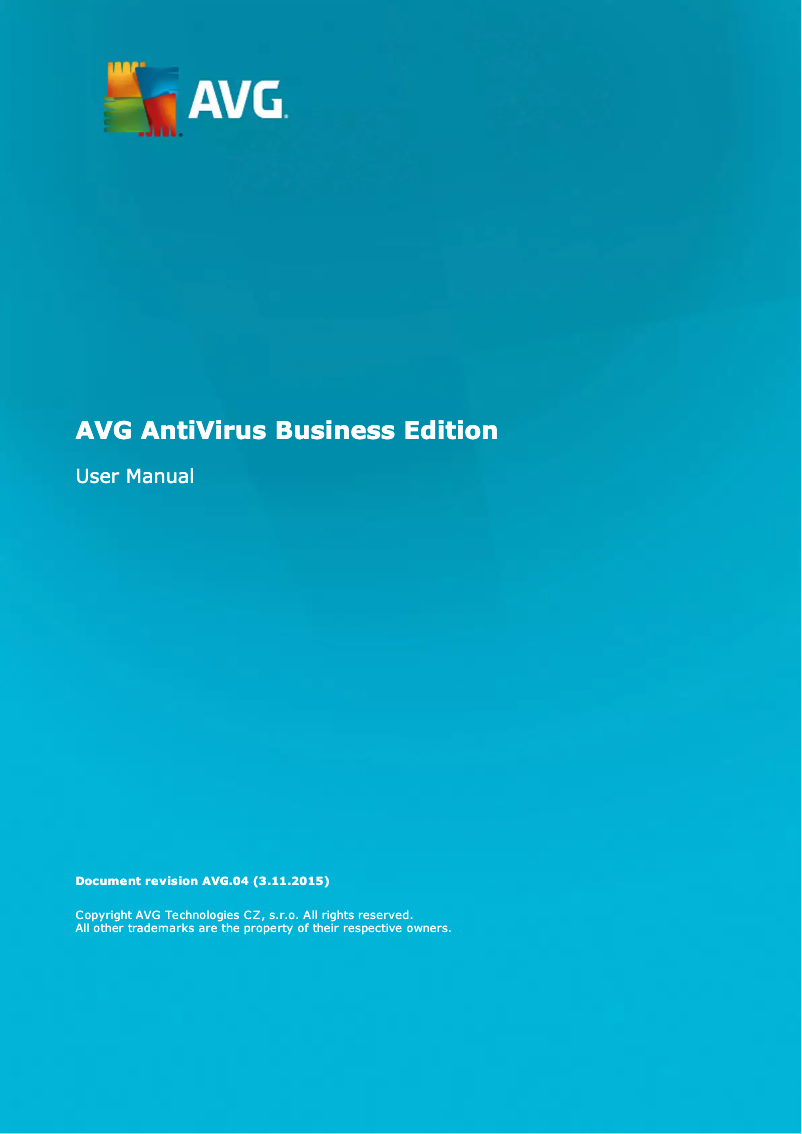 Página 1 del manual Manual de usuario AVG AntiVirus Business Edition (2013)