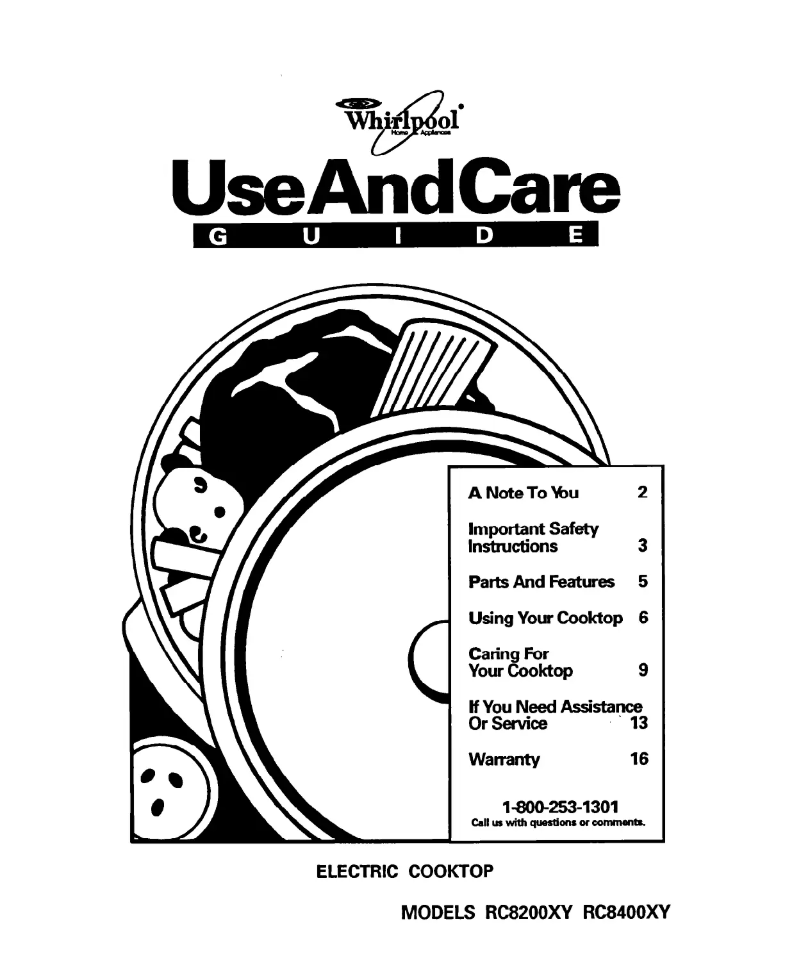 Page 1 de la notice Manuel utilisateur Whirlpool RC8200XYN1