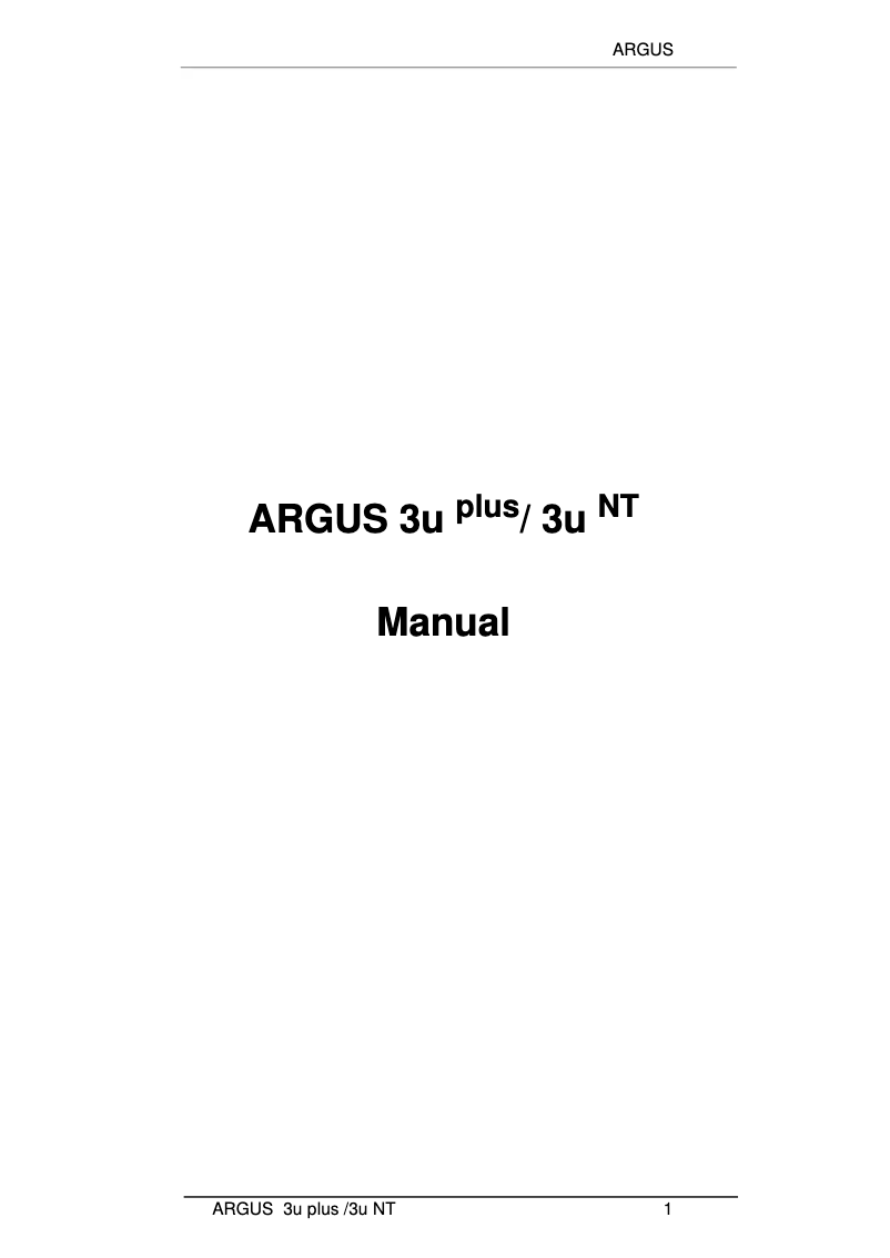Image de la première page du manuel de l'appareil 3u Plus