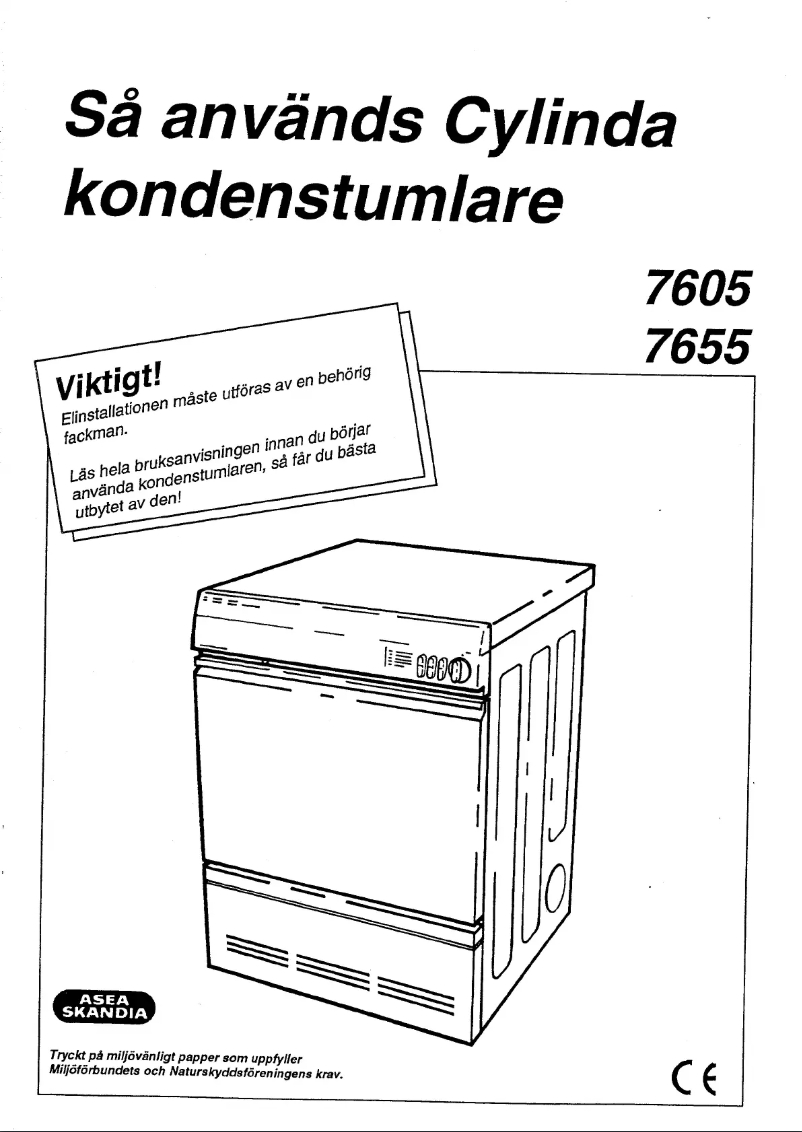 Page n°1 - Manuel utilisateur Cylinda 7655