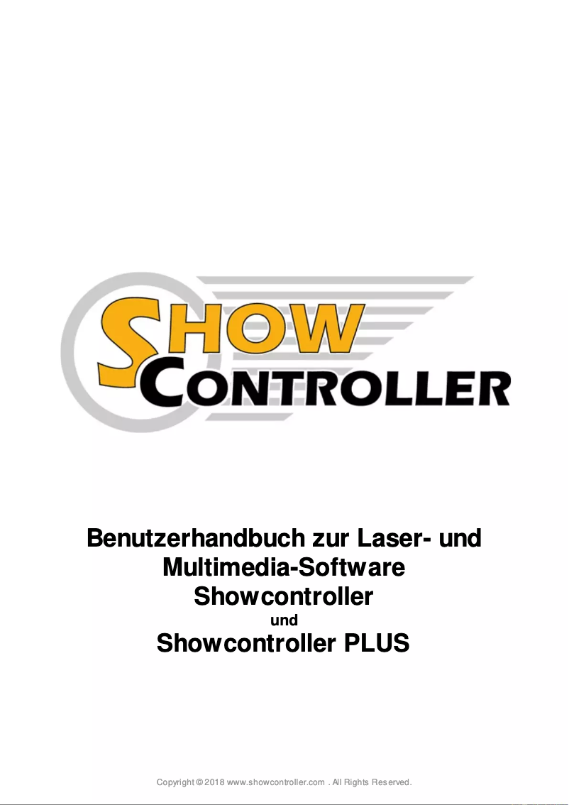 Page n°1 - Manuel utilisateur Laserworld Showcontroller