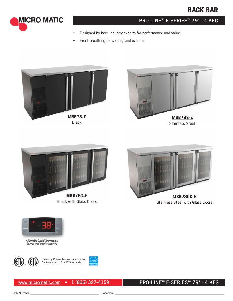 Página 1 del manual Manual de usuario Micro Matic MBB78-E