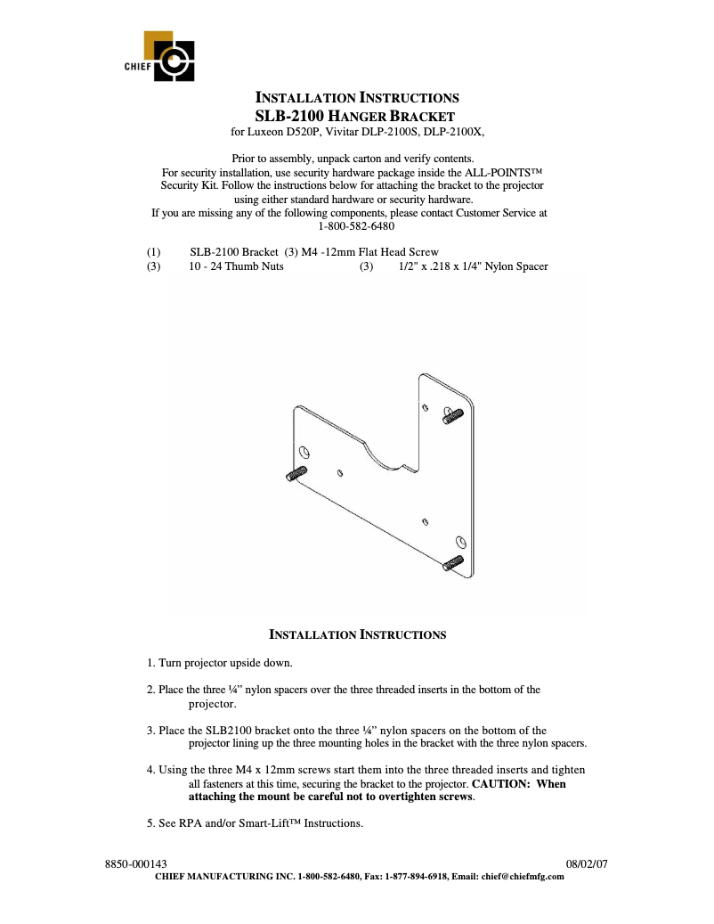 Image de la première page du manuel de l'appareil SLM2100