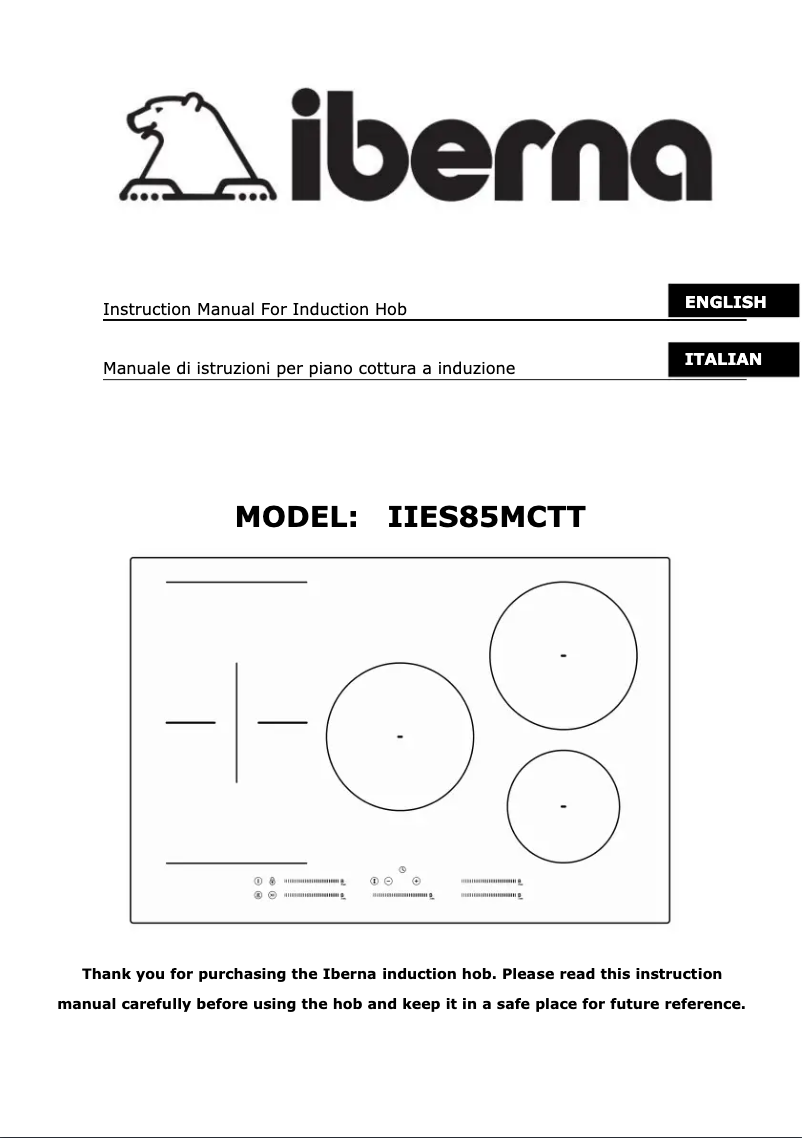 Page 1 de la notice Manuel utilisateur Iberna IIES85MCTT