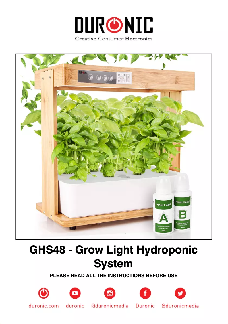 Image de la première page du manuel de l'appareil GHS48