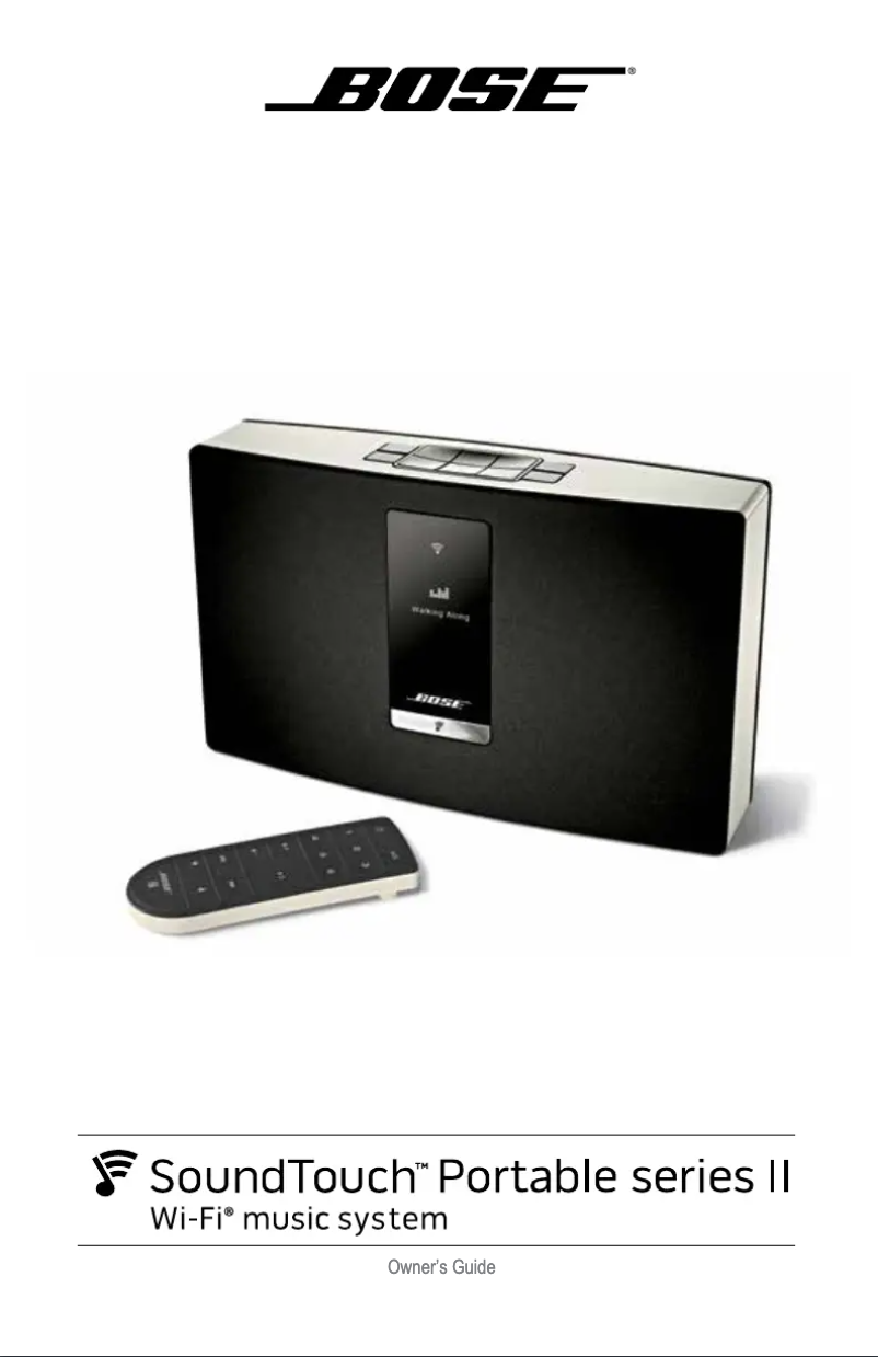 Image de la première page du manuel de l'appareil SoundTouch Portable Series II