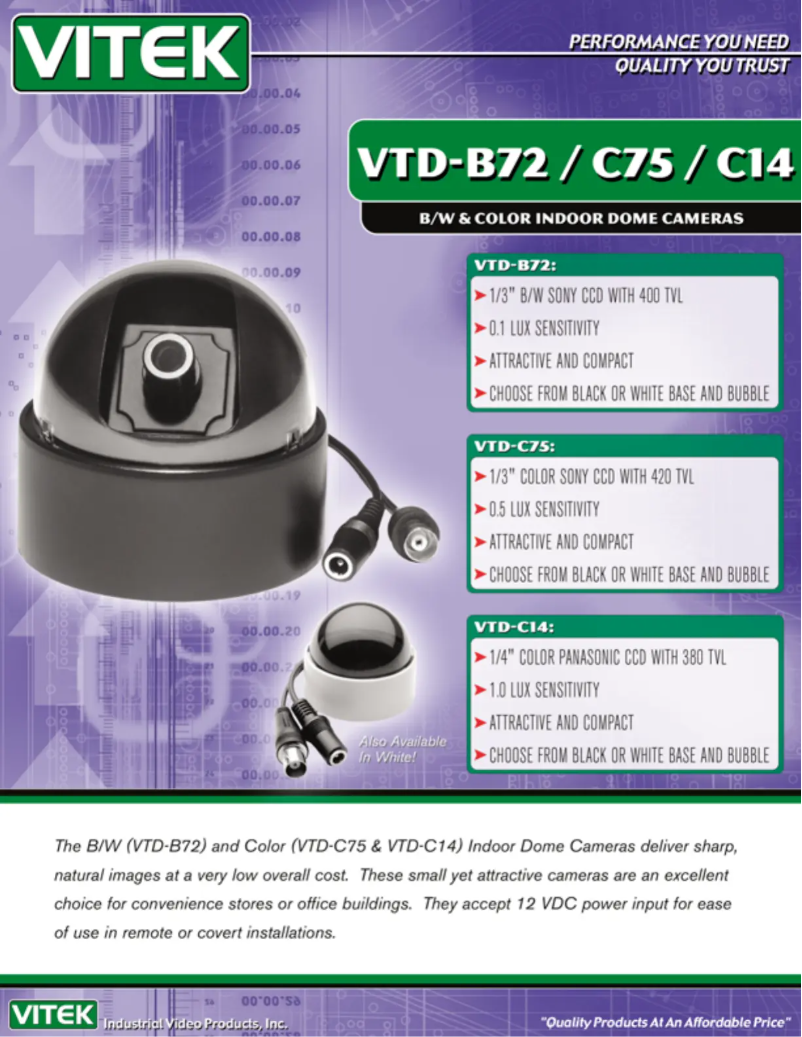 Image de la première page du manuel de l'appareil VTD-C75