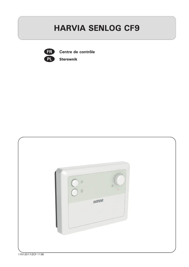 Image de la première page du manuel de l'appareil Senlog CF9