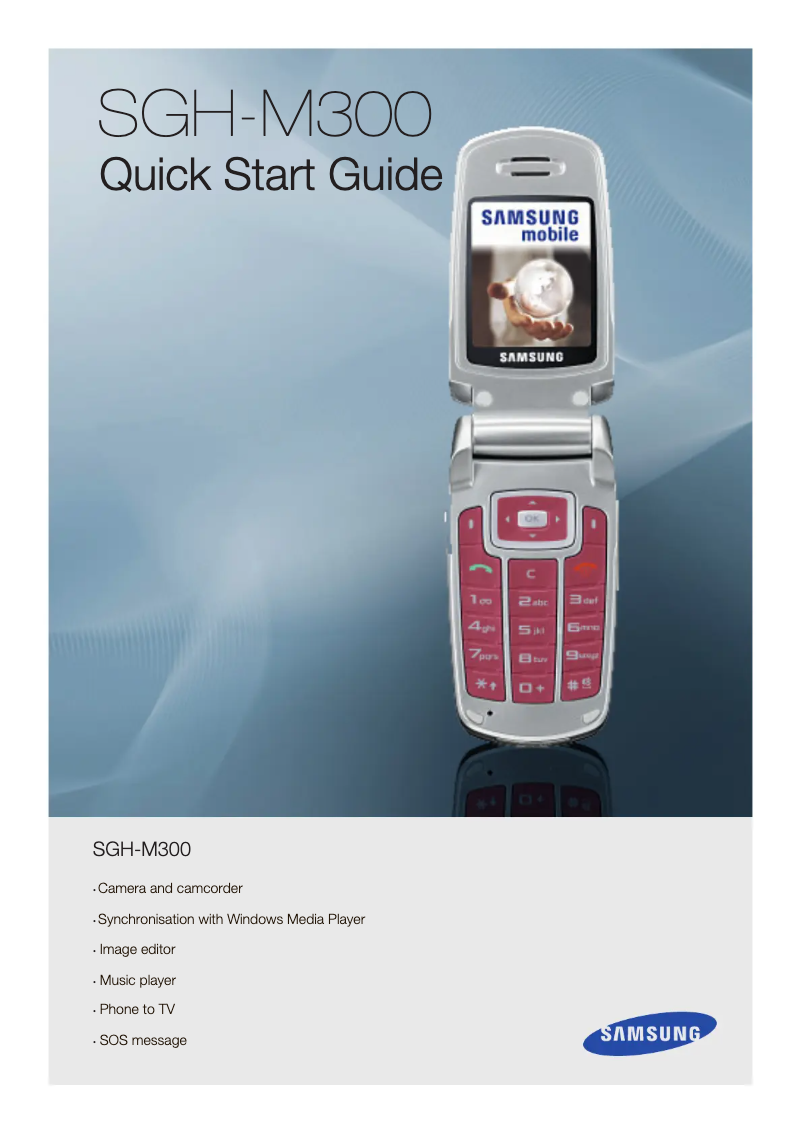 Imagen de la primera página del manual del dispositivo SGH-M300