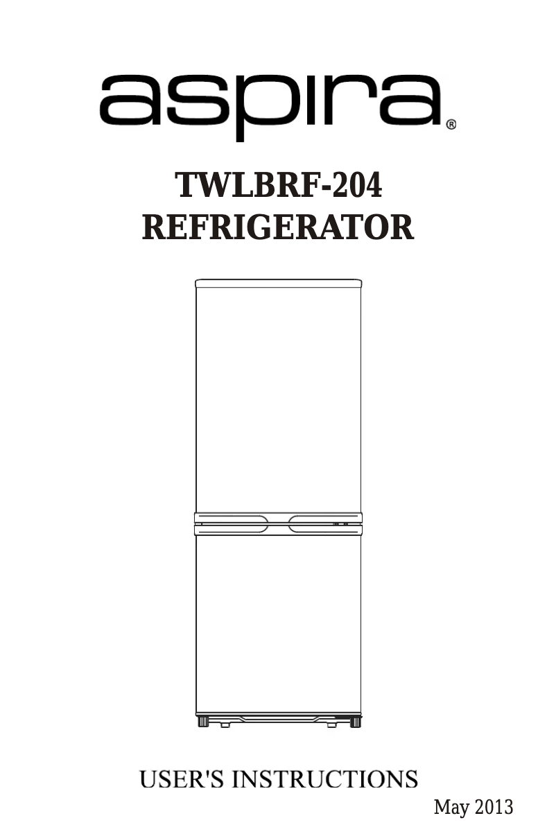 Page n°1 - Manuel utilisateur Aspira BRF-204