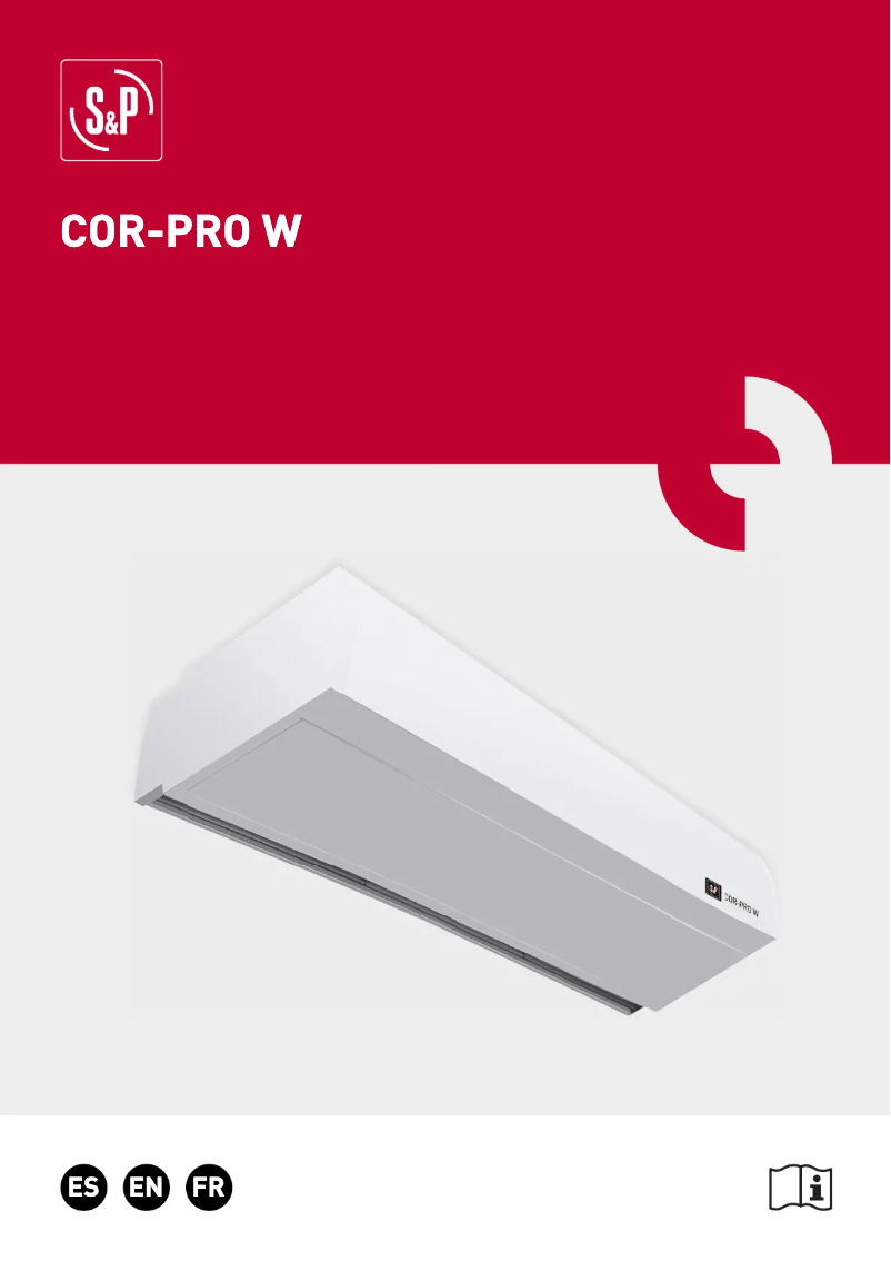 Página 1 del manual Manual de usuario Soler & Palau COR-PRO W