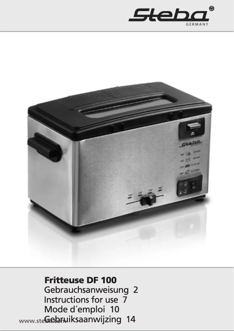 Page 1 de la notice Manuel utilisateur Steba DF 100