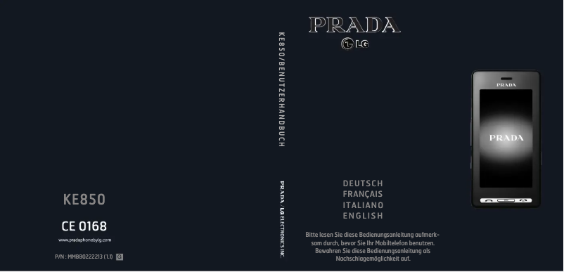 Image de la première page du manuel de l'appareil KE850