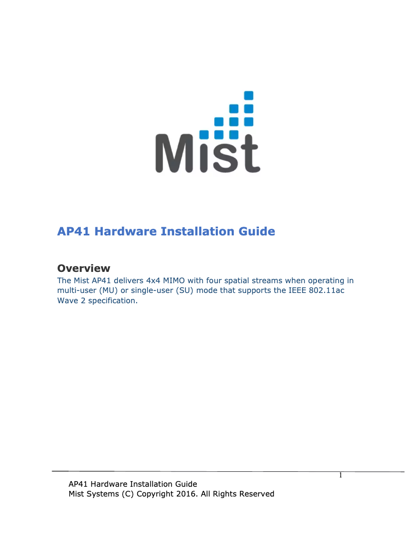 Image de la première page du manuel de l'appareil AP41