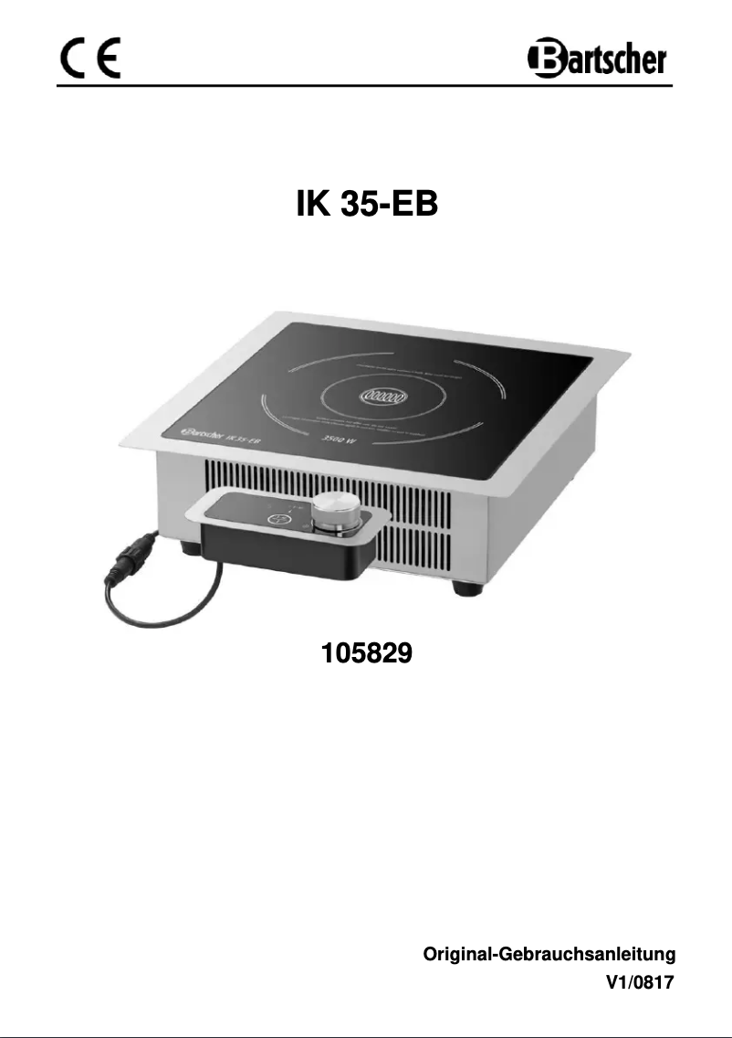 Page 1 de la notice Manuel utilisateur Bartscher IK 35