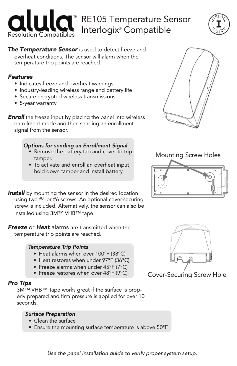 Image de la première page du manuel de l'appareil RE105