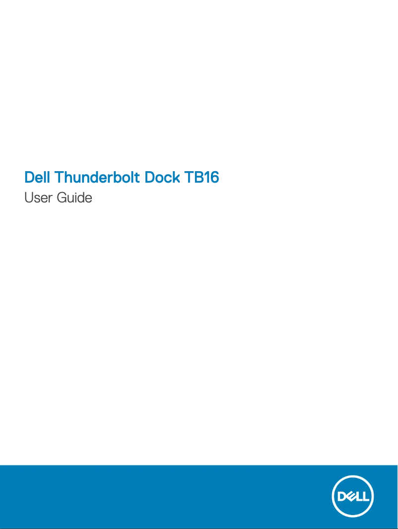 Image de la première page du manuel de l'appareil Thunderbolt Dock TB16