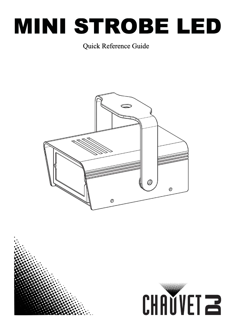 Imagen de la primera página del manual del dispositivo Mini Strobe