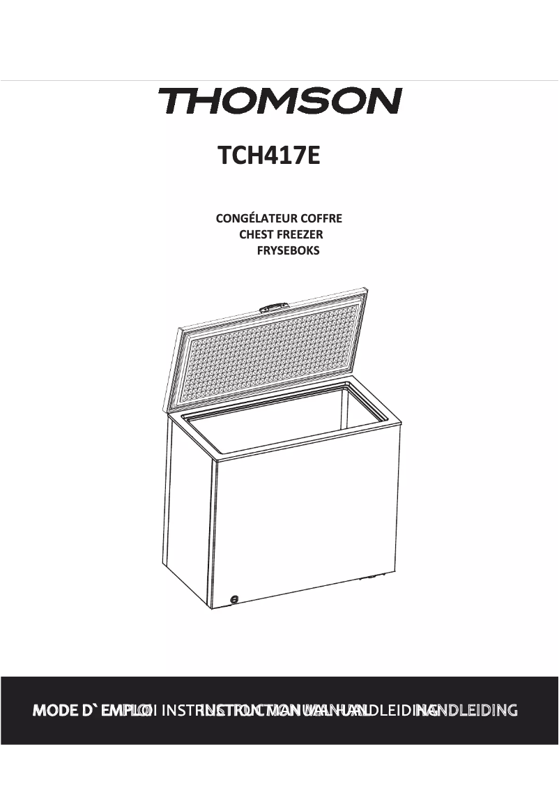 Image de la première page du manuel de l'appareil TCH 417 E