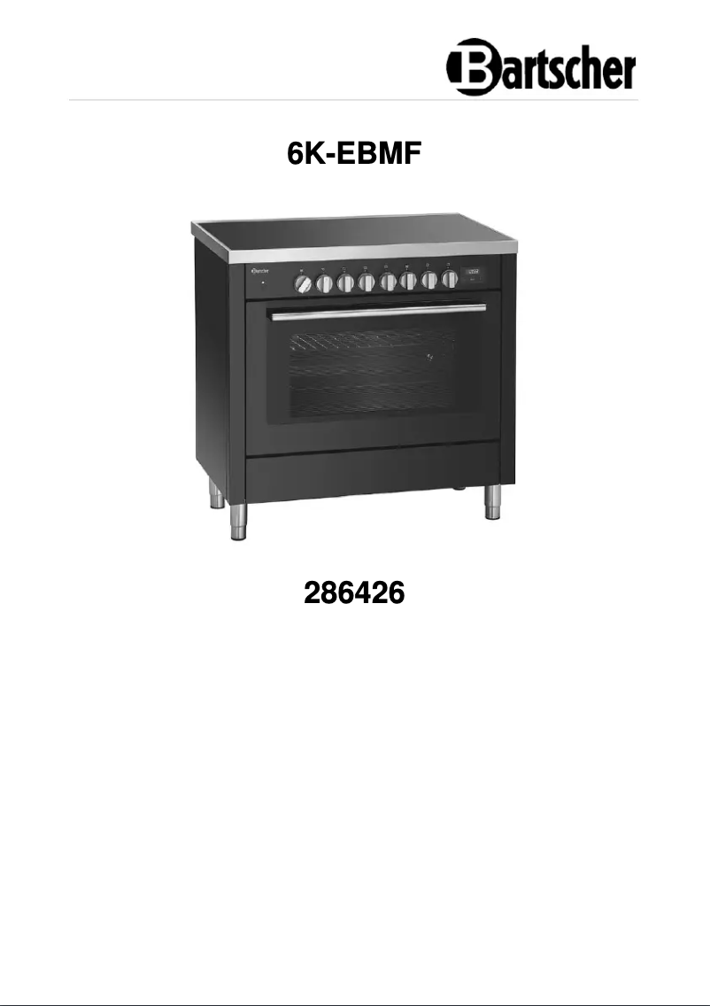 Page n°1 - Manuel utilisateur Bartscher 6K-EBMF