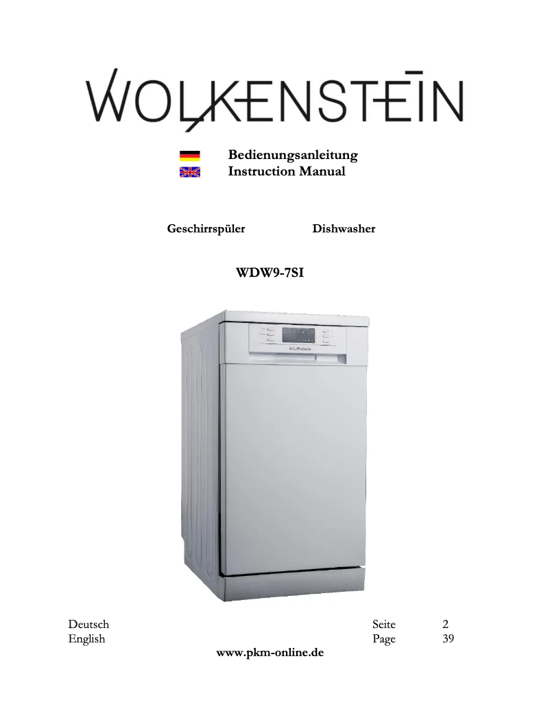 Page n°1 - Manuel utilisateur Wolkenstein WDW9-7SI