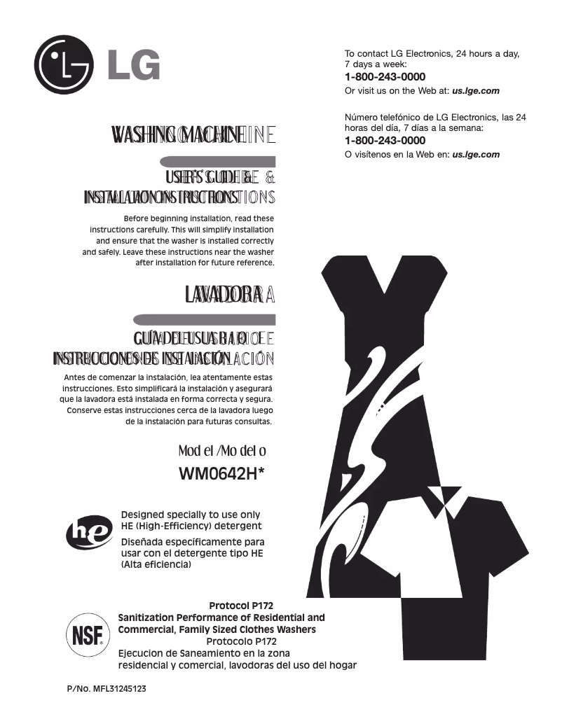 Image de la première page du manuel de l'appareil WM0642HW