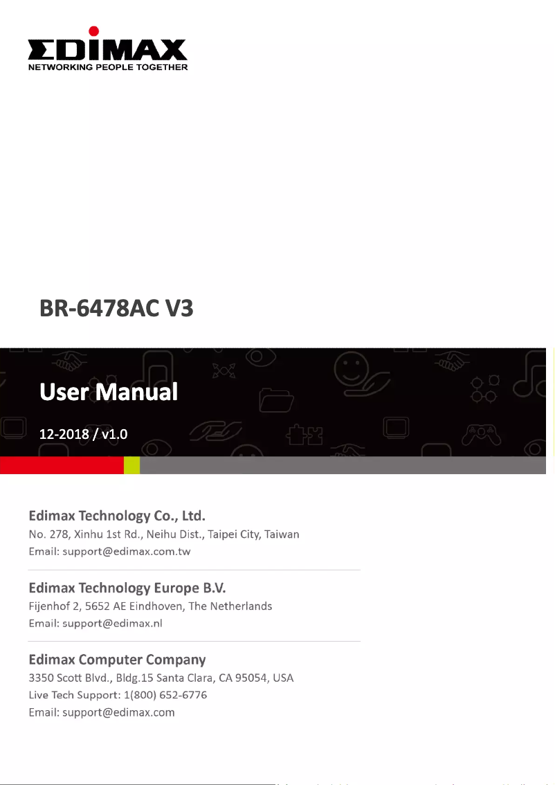 Image de la première page du manuel de l'appareil BR-6478AC V3