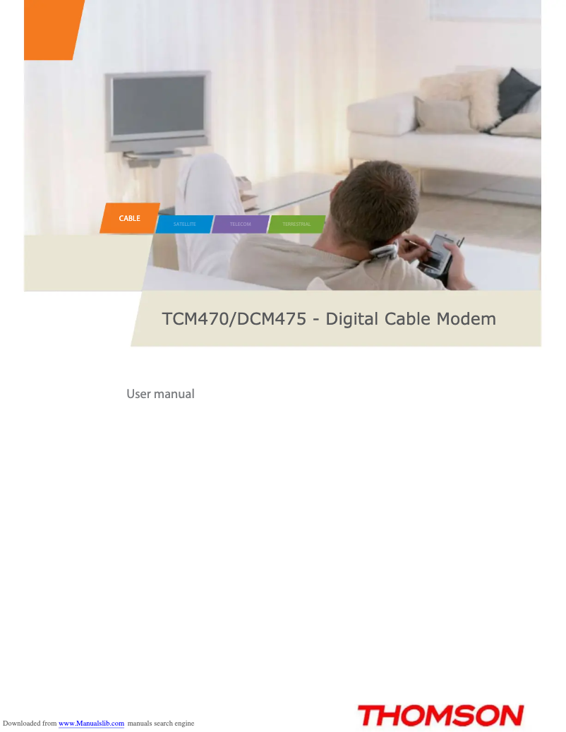 Page 1 de la notice Manuel utilisateur Thomson TCM470