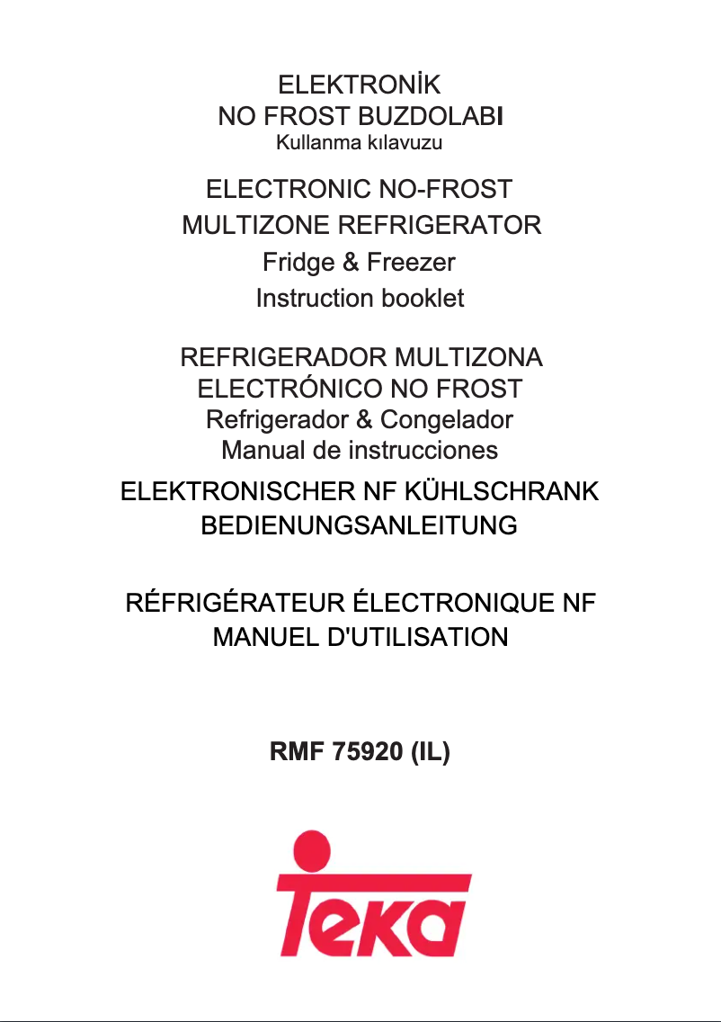 Image de la première page du manuel de l'appareil RMF 75920