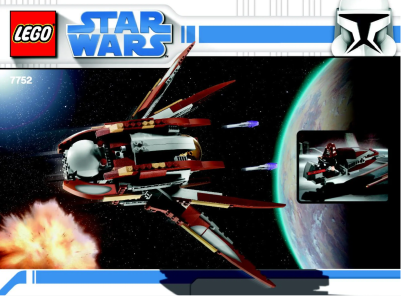 Image de la première page du manuel de l'appareil Count Dooku's Solar Sailer (TM)