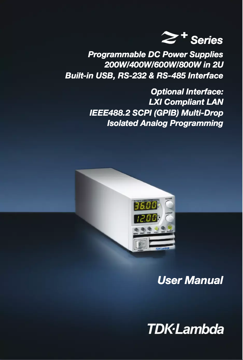 Image de la première page du manuel de l'appareil Z36-18