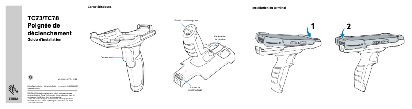 Page n°1 - Guide d'installation Zebra TC73