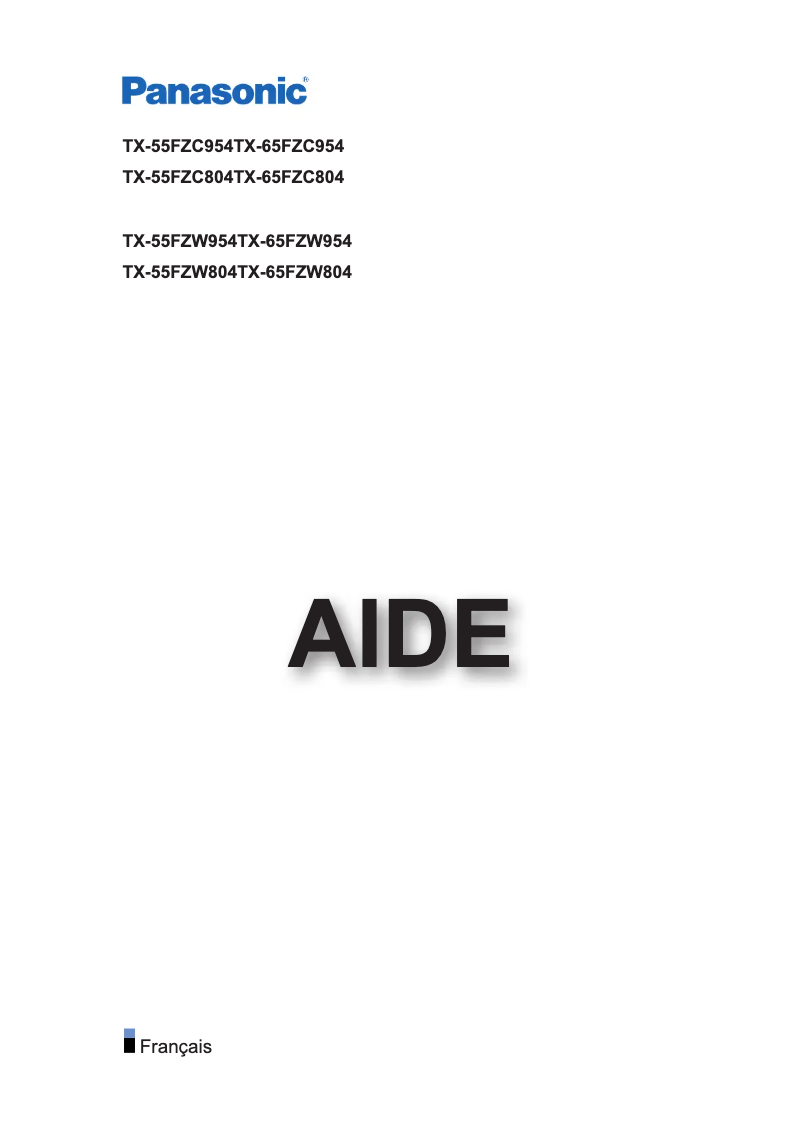 Imagen de la primera página del manual del dispositivo TX-65FZC804