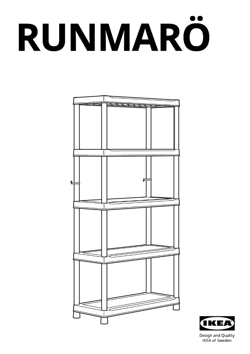 Imagen de la primera página del manual del dispositivo RUNMARÖ 805.513.14