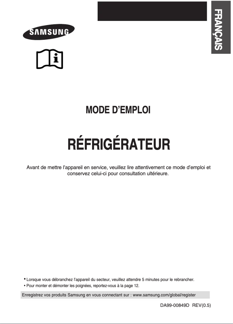 Image de la première page du manuel de l'appareil RT53EAMT