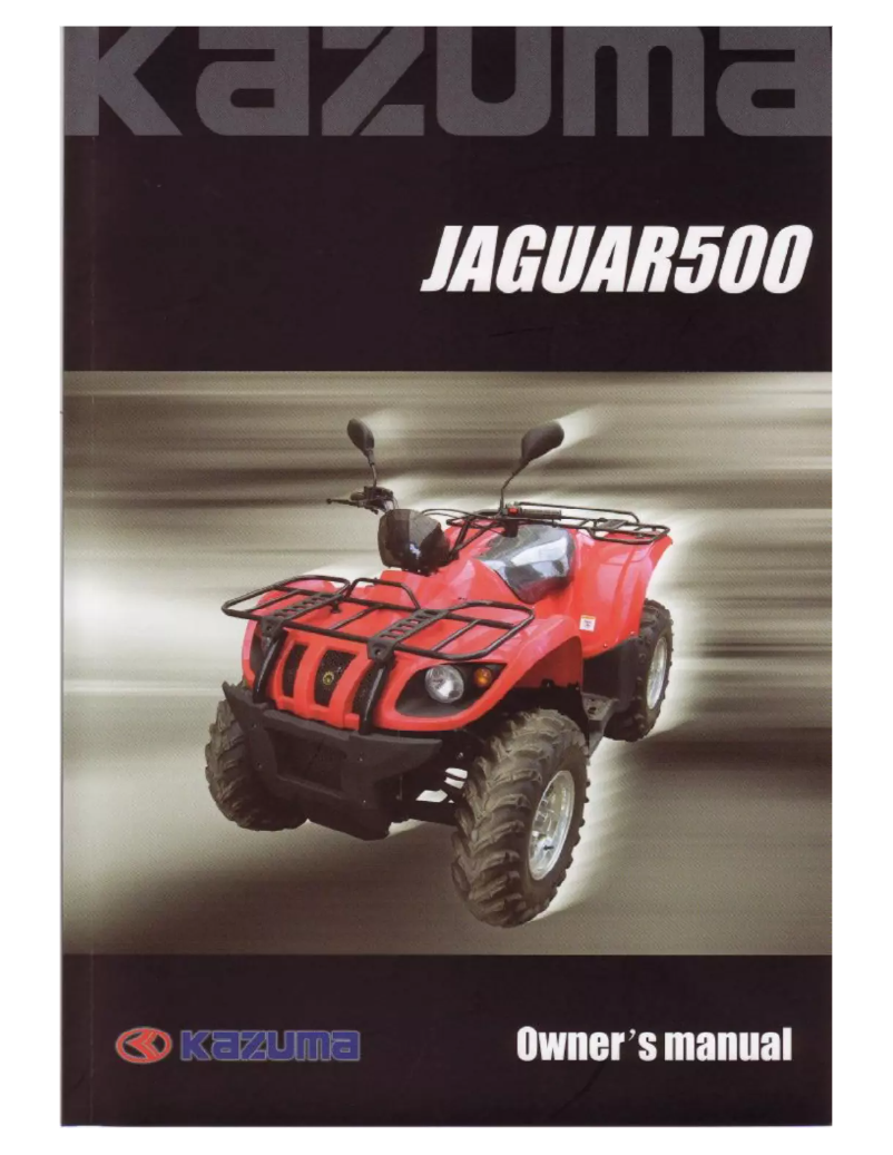Página 1 del manual Manual de usuario Kazuma Jaguar 500